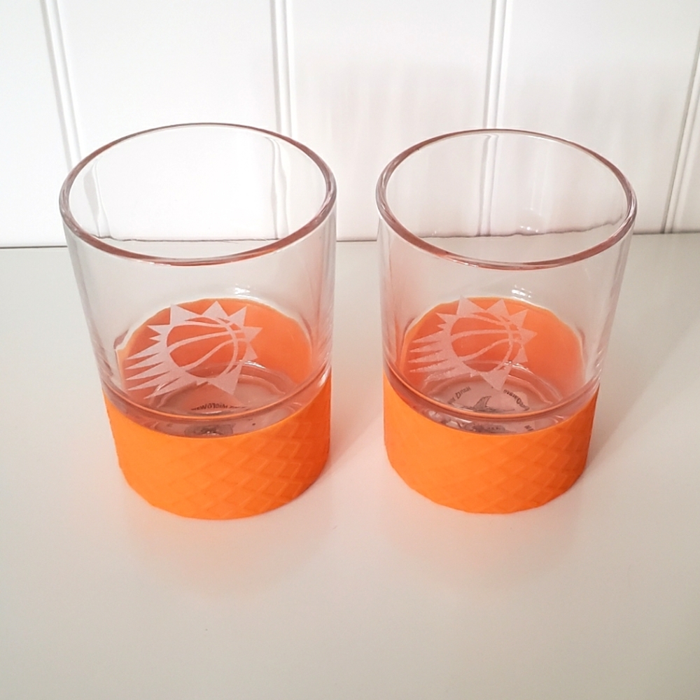 Phoenix Suns Etched Glass Set
